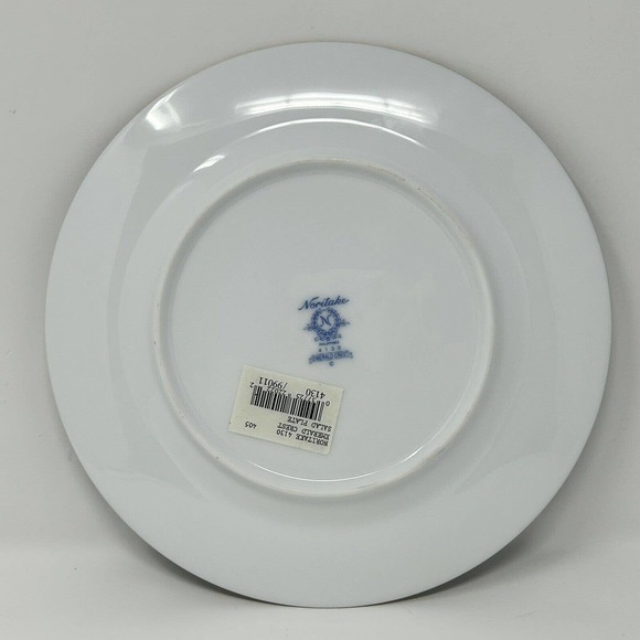 Noritake Emerald Crest 8 1/4" Salad Plate ** New w/ Sticker ** Discontinued - Picture 9 of 16